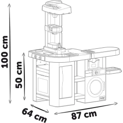 Smoby Tefal Studio Keuken Met Wasruimte -SpeelgoedKorting smoby tefal studio keuken met wasruimte a355557 2