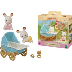Sylvanian Families ® Chocoladekonijntweeling Aden Met Kinderwagen -SpeelgoedKorting sylvanian families chocoladekonijntweeling aden met kinderwagen a295075 4