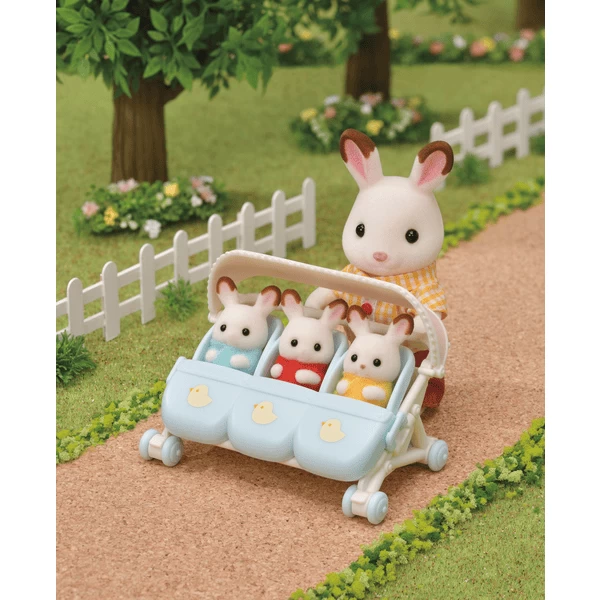 Sylvanian Families ® Driepersoons Wandelwagen 3 Sylvanian Families ® Driepersoons Wandelwagen - Afbeelding 3