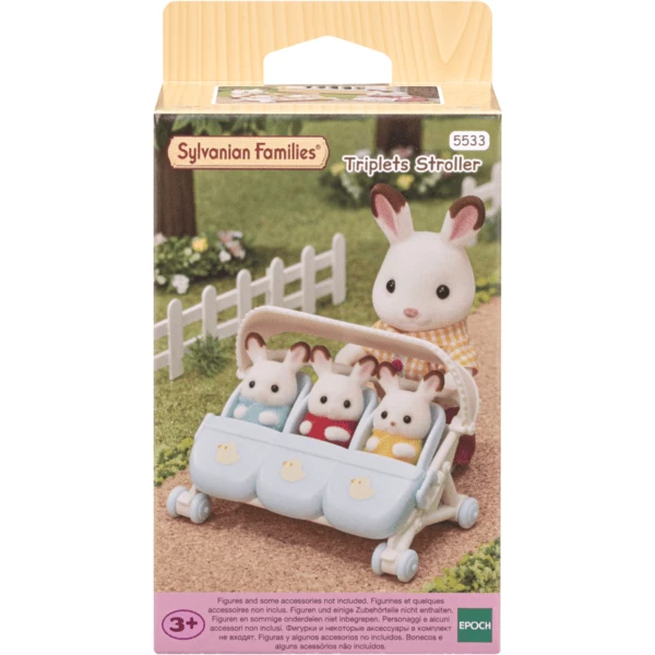 Sylvanian Families ® Driepersoons Wandelwagen 5 Sylvanian Families ® Driepersoons Wandelwagen - Afbeelding 5