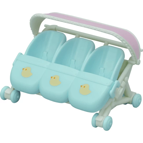 Sylvanian Families ® Driepersoons Wandelwagen 1 Sylvanian Families ® Driepersoons Wandelwagen