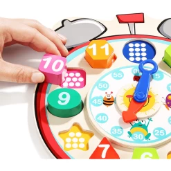Top B Right Toys® Leren Klok Met Vormen Sorteerder -SpeelgoedKorting top b right toys leren klok met vormen sorteerder a330951 2