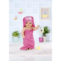 Zapf Creation BABY Born Bath Handdoek Met Kap En Spons -SpeelgoedKorting zapf creation baby born bath handdoek met kap en spons a307411 2