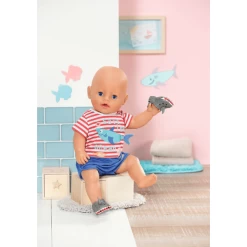 Zapf Creation BABY Born® Bath Pyjama & Klompjes Blauw 43cm -SpeelgoedKorting zapf creation baby born bath pyjama amp klompjes blauw 43cm a403227 3