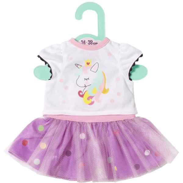 Zapf Creation Dolly Moda Eenhoorn Shirt Met Tutu, 36cm 3 Zapf Creation Dolly Moda Eenhoorn Shirt Met Tutu, 36cm - Afbeelding 3